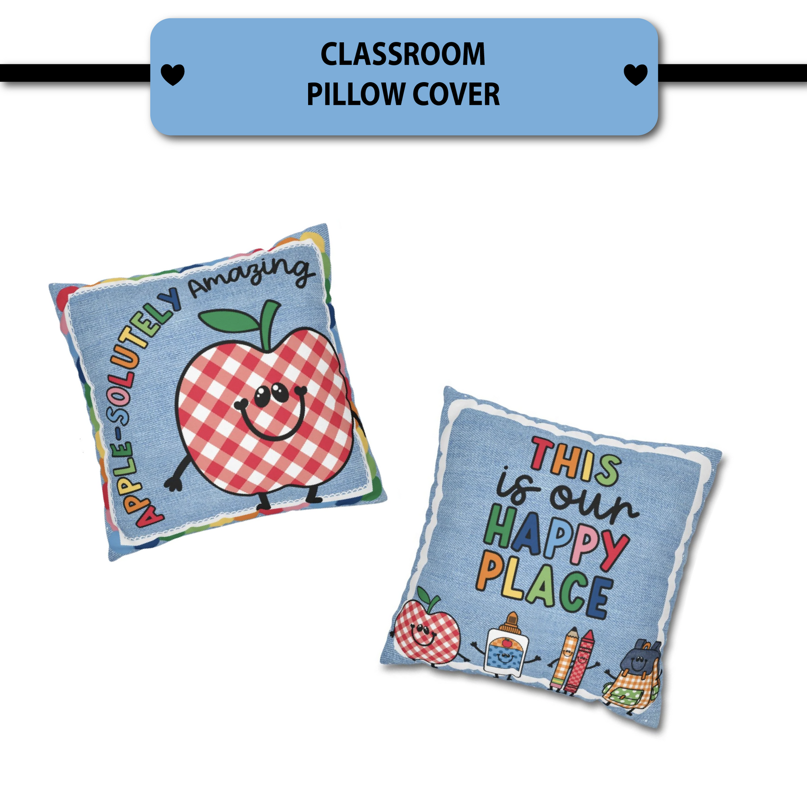 90s teacher classroom pillow cover