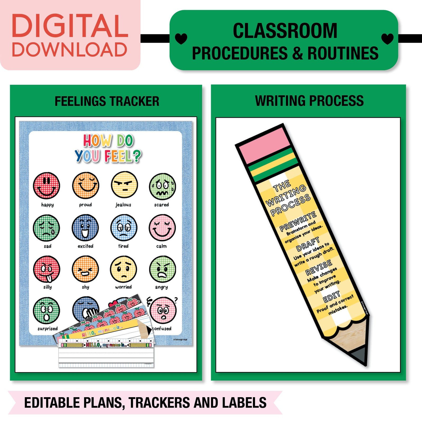 90s Teacher Complete Classroom Decor Bundle