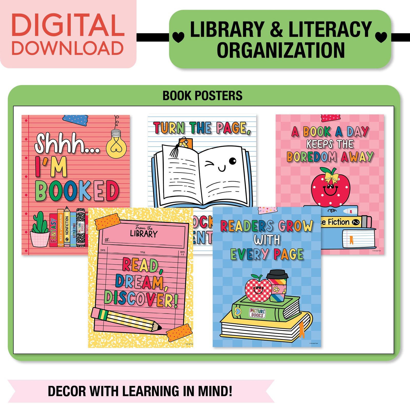 90s Teacher Complete Classroom Decor Bundle