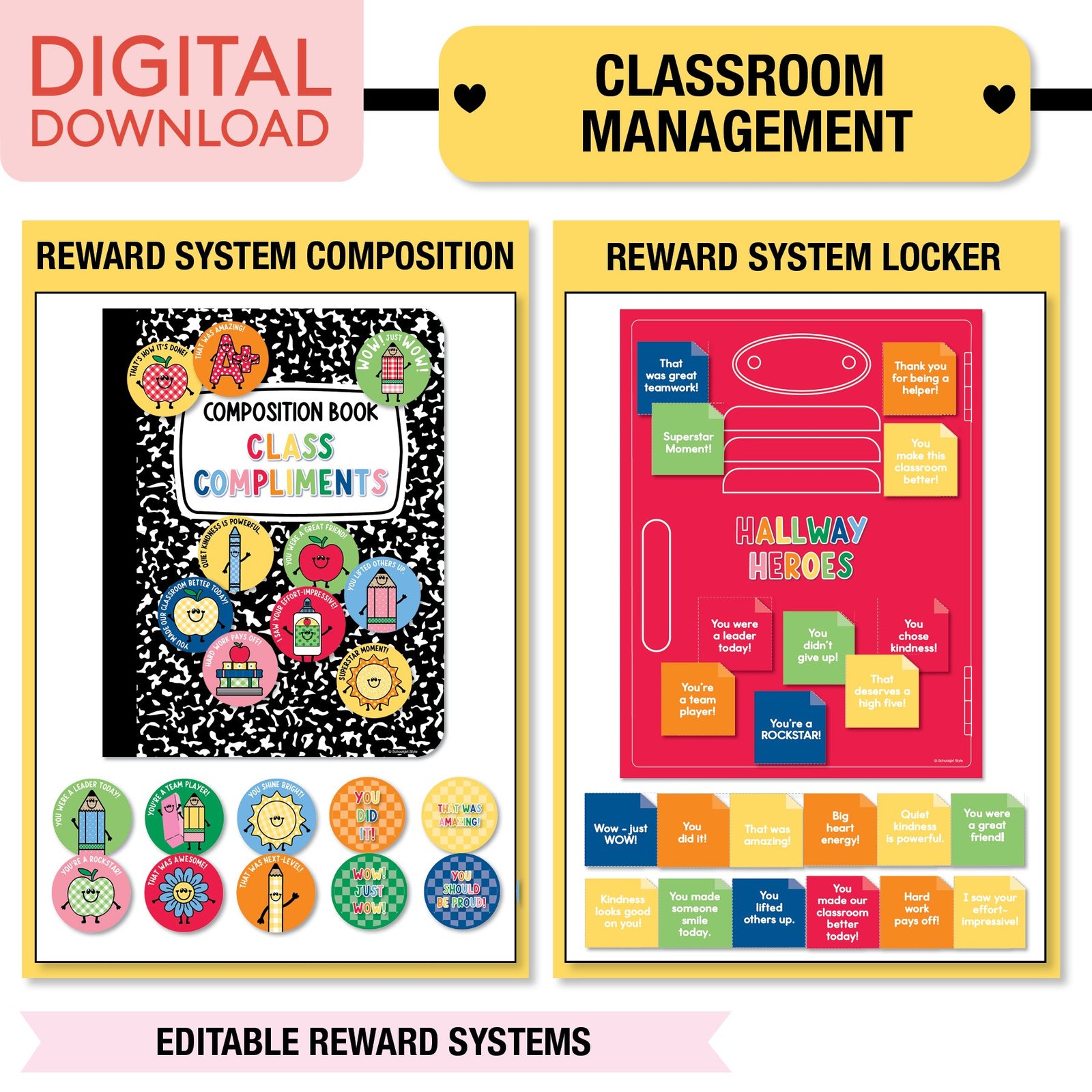 90s Teacher Complete Classroom Decor Bundle