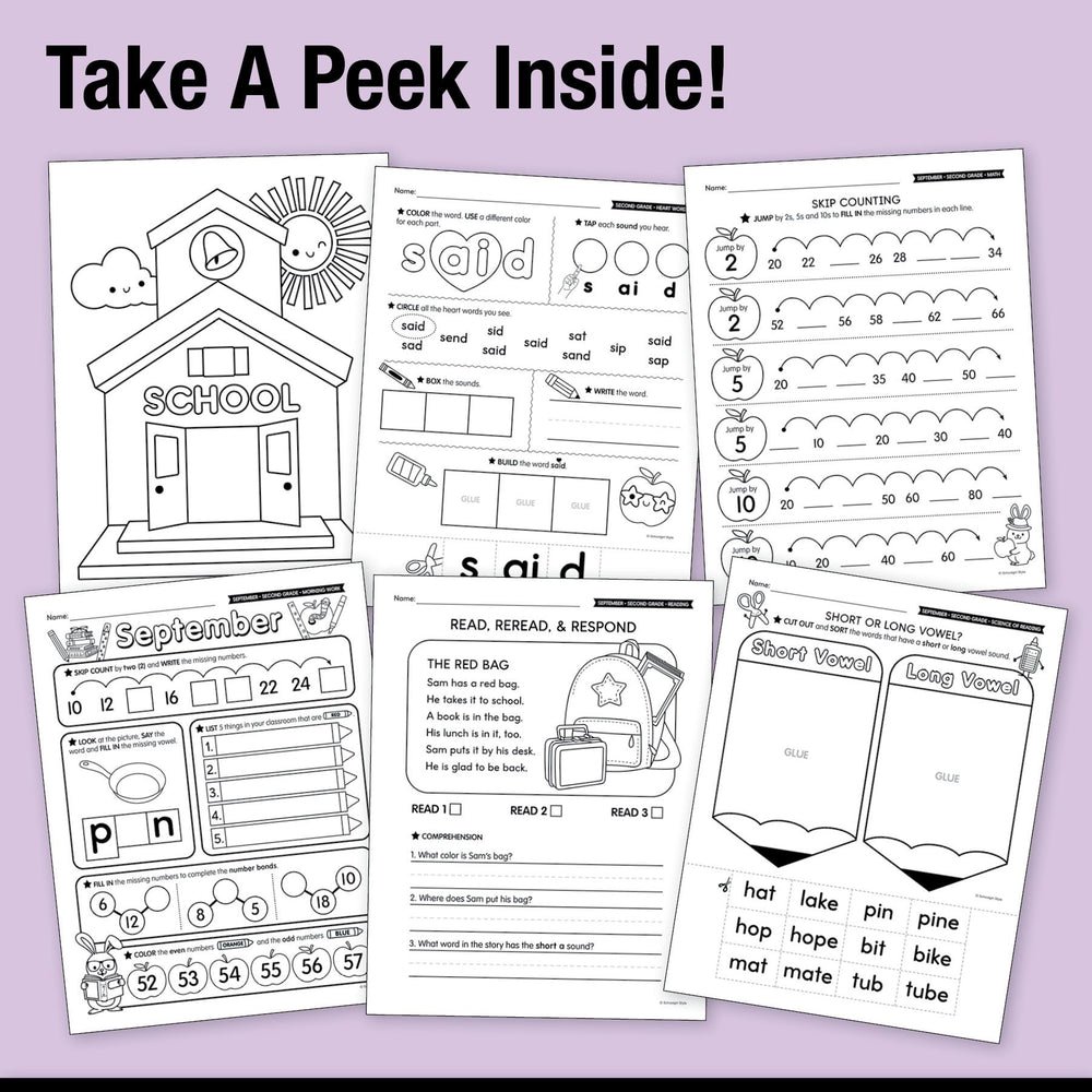 Big Book of September Second Grade Thematic Unit Bundle